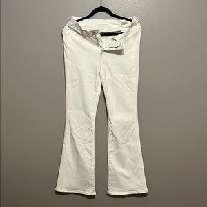 AYR White Flare Wide Leg Jeans